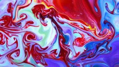 Soyut Renkli Mürekkep Sıvı Patlaması Pshychedelic Boya Patlaması Hareketi.