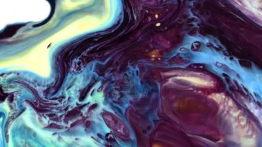 Soyut Renkli Mürekkep Sıvı Patlaması Pshychedelic Boya Patlaması Hareketi.