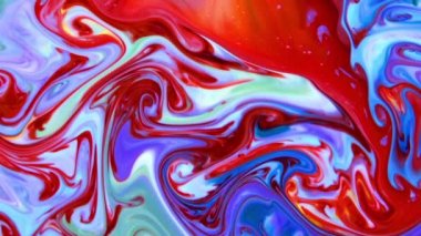 Soyut Renkli Mürekkep Sıvı Patlaması Pshychedelic Boya Patlaması Hareketi.