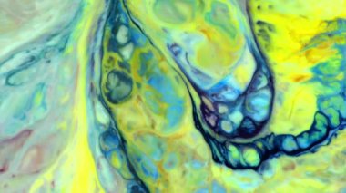 Soyut Renkli Mürekkep Sıvı Patlaması Pshychedelic Boya Patlaması Hareketi.