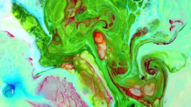 Soyut Renkli Mürekkep Sıvı Patlaması Pshychedelic Boya Patlaması Hareketi.