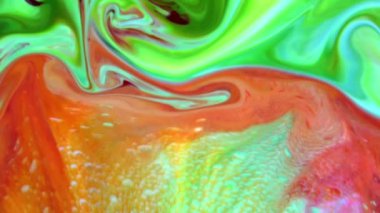 Soyut Renkli Mürekkep Sıvı Patlaması Pshychedelic Boya Patlaması Hareketi.