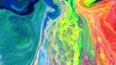 Soyut Renkli Mürekkep Sıvı Patlaması Pshychedelic Boya Patlaması Hareketi.