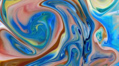 Soyut Renkli Ters Boya Patlaması Yayılma ve Doku.