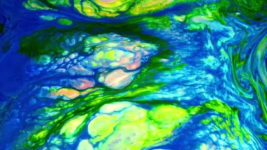 Soyut Renkli Ters Boya Patlaması Yayılma ve Doku.