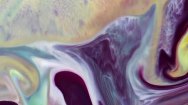 Soyut Renkli Ters Boya Patlaması Yayılma ve Doku.