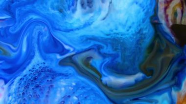 Soyut Renkli Ters Boya Patlaması Yayılma ve Doku.