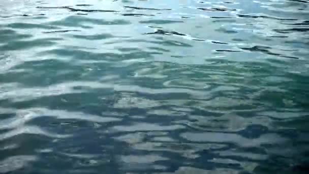 Sakin Okyanus Suyu Dalgalanan Arkaplan Dokusuname — Stok video