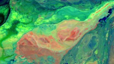 Soyut Organik Girdap, Ayrıntılı Yüzey Renkli Boyaları 'nda Sonsuz Gerçeküstü Hipnotize Etme