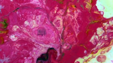 Soyut Organik Girdap, Ayrıntılı Yüzey Renkli Boyaları 'nda Sonsuz Gerçeküstü Hipnotize Etme