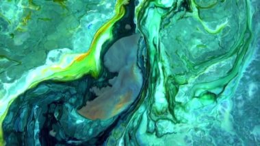 Soyut Organik Girdap, Ayrıntılı Yüzey Renkli Boyaları 'nda Sonsuz Gerçeküstü Hipnotize Etme