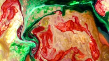 Soyut Organik Girdap, Ayrıntılı Yüzey Renkli Boyaları 'nda Sonsuz Gerçeküstü Hipnotize Etme