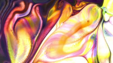 Soyut Organik Girdap, Ayrıntılı Yüzey Renkli Boyaları 'nda Sonsuz Gerçeküstü Hipnotize Etme