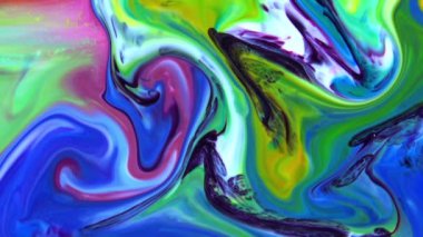 Soyut Renkli Ters Boya Patlaması Yayılma ve Doku.