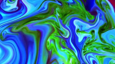 Çok Güzel Mürekkep Soyut Galaktik Renk Boyası Sıvı Doku Tasarımı Videosu.