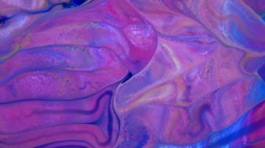 Soyut Organik Hipnotik Mürekkep Renkli Boya Yayılır