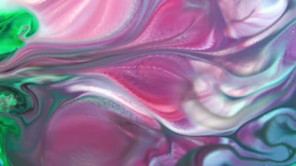 Аннотация Organic Hypnotic Ink Colorful Paint Spreads — стоковое видео