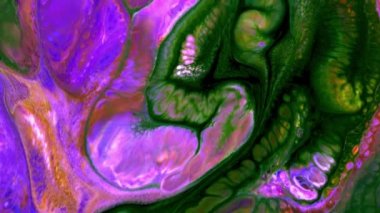 Sanatın Soyut Güzelliği Boya Patladı Renkli Fantezi Yayıldı