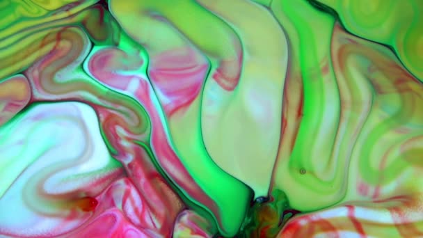Frumusețea Abstractă Vopselei Cerneală Explodează Fantezia Colorată Răspândită — Videoclip de stoc