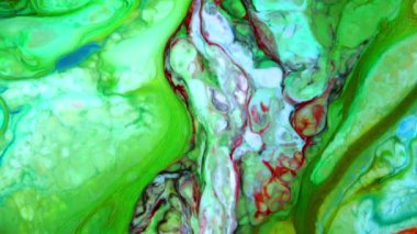 Soyut Organik Hipnotik Mürekkep Renkli Boya Yayılır