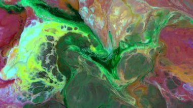 Psikedelik Resimli Soyut Arkaplan Canlı Sıvı Renk Doku Görüntüsü.