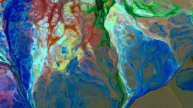 Psikedelik Resimli Soyut Arkaplan Canlı Sıvı Renk Doku Görüntüsü.