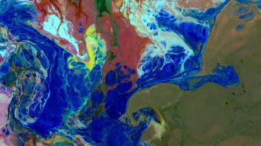 Psikedelik Resimli Soyut Arkaplan Canlı Sıvı Renk Doku Görüntüsü.