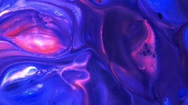 Soyut Organik Hipnotik Mürekkep Renkli Boya Yayılır