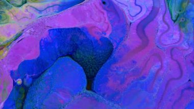 Soyut Organik Girdap, Ayrıntılı Yüzey Renkli Boyaları 'nda Sonsuz Gerçeküstü Hipnotize Etme