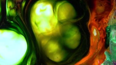 Çok Güzel Mürekkep Soyut Psikedelik Kozmos Sıvı Hareketli Galaktik Doku Görüntüsü.