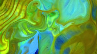 Çok Güzel Mürekkep Soyut Psikedelik Kozmos Sıvı Hareketli Galaktik Doku Görüntüsü.