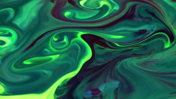 Дуже Гарне Чорнило Анотація Психоделічна Космос Фарба Рідкий Рух Галактичний — стокове відео