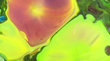 Soyut Organik Girdap Ayrıntılı Yüzey Renkli Boyaları ile Sonsuz Gerçeküstü Hipnotize Etme