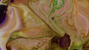 Soyut Organik Girdap Ayrıntılı Yüzey Renkli Boyaları ile Sonsuz Gerçeküstü Hipnotize Etme