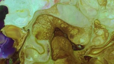 Soyut Organik Girdap Ayrıntılı Yüzey Renkli Boyaları ile Sonsuz Gerçeküstü Hipnotize Etme