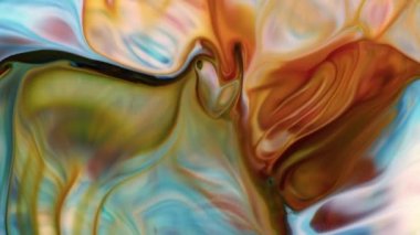 Sanat Mürekkebi Boyasının Soyut Güzelliği Renkli Fantezi Patlattı