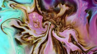 Sanat Mürekkebi Boyasının Soyut Güzelliği Renkli Fantezi Patlattı