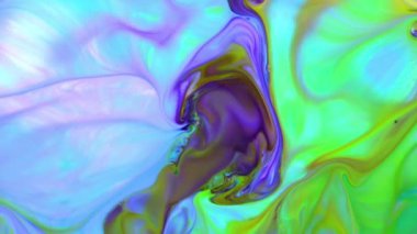 Sanat Mürekkebi Boyasının Soyut Güzelliği Renkli Fantezi Patlattı