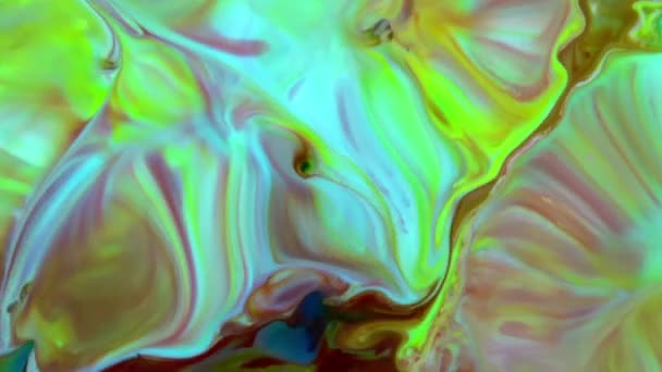 Abstrakte Schönheit Zeitlos Der Kunst Tintenfarbe Explodieren Bunte Fantasie Ausbreitung — Stockvideo