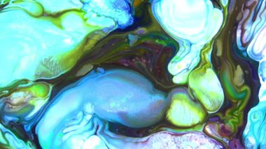 Soyut Renkli Ters Boya Patlaması Yayılma ve Doku.