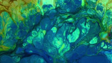 Soyut Renkli Ters Boya Patlaması Yayılma ve Doku.