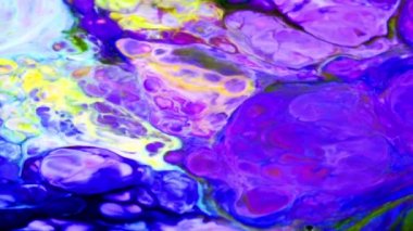 Soyut Renkli Ters Boya Patlaması Yayılma ve Doku.