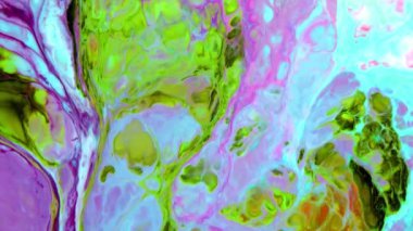 Soyut Renkli Mürekkep Sıvı Patlaması Pshychedelic Boya Patlaması Hareketi.