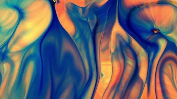 Реферат Цветные Чернила Жидкий Взрыв Диффузия Pshychedelic Paint Blast Movement — стоковое видео