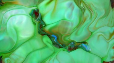 Soyut Organik Girdap, Ayrıntılı Yüzey Renkli Boyaları 'nda Sonsuz Gerçeküstü Hipnotize Etme