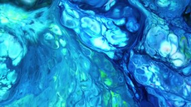 Soyut Organik Girdap, Ayrıntılı Yüzey Renkli Boyaları 'nda Sonsuz Gerçeküstü Hipnotize Etme