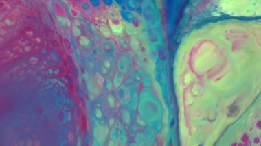 Soyut Organik Girdap, Ayrıntılı Yüzey Renkli Boyaları 'nda Sonsuz Gerçeküstü Hipnotize Etme