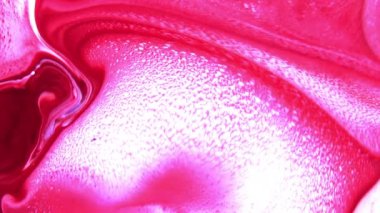 Soyut Sonsuz Renk Döngüleri ve Patlamalar Ayrıntılı Renkli Yüzey Boyaları Hipnotize Ediyor.