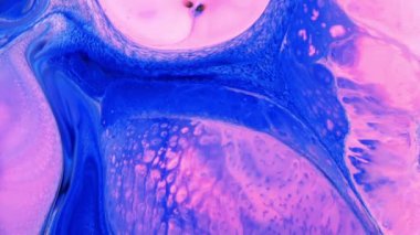 Soyut Sonsuz Renk Döngüleri ve Patlamalar Ayrıntılı Renkli Yüzey Boyaları Hipnotize Ediyor.