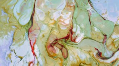 Soyut Organik Girdap, Ayrıntılı Yüzey Renkli Boyaları 'nda Sonsuz Gerçeküstü Hipnotize Etme